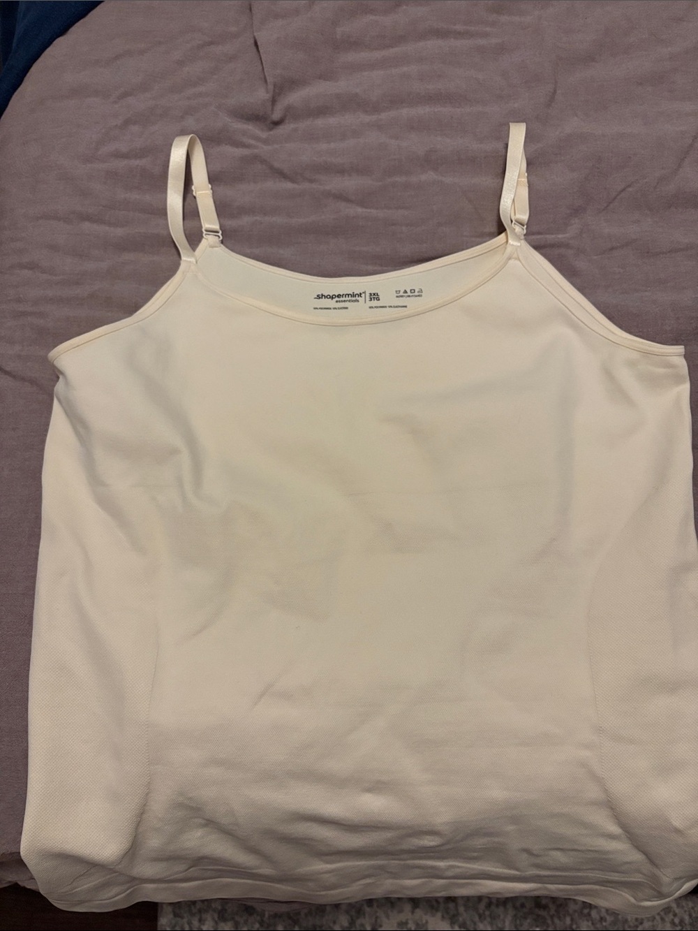 Shapermint Soft Ivory Adjustable-Strap Cami